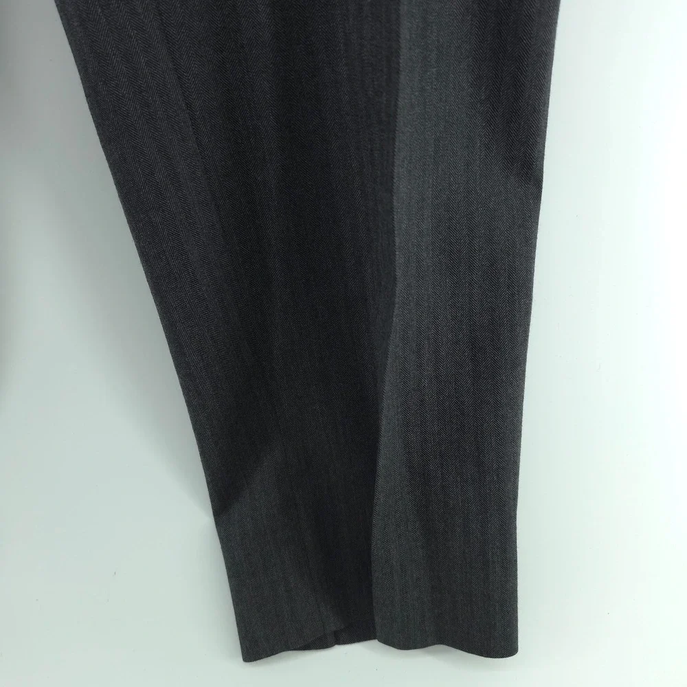 Jos. A. Bank 1905 Mens Suit Wool Charcoal Herringbone 43R 34x31 Tailored Fit